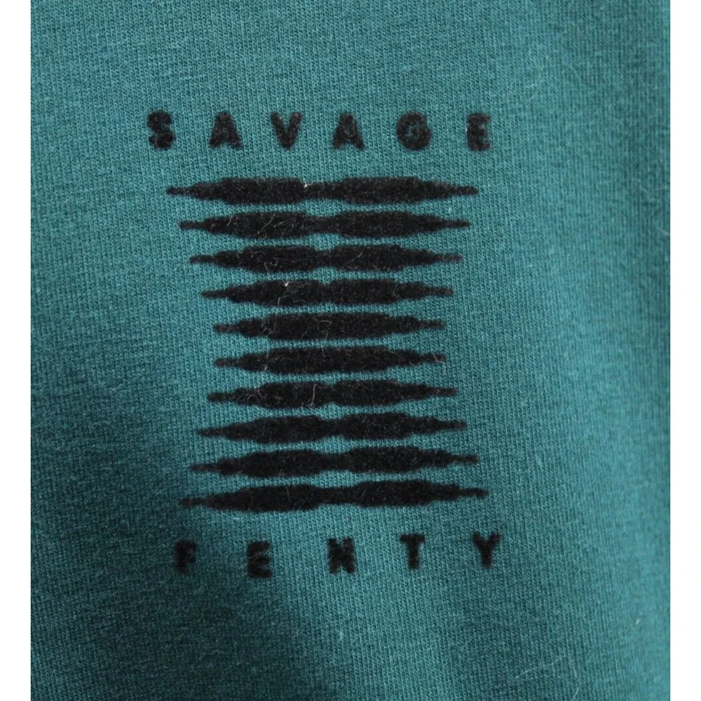 Savage X Fenty NWT Robe XS Green Hooded Kimono Cozy Lounge Sleepwear